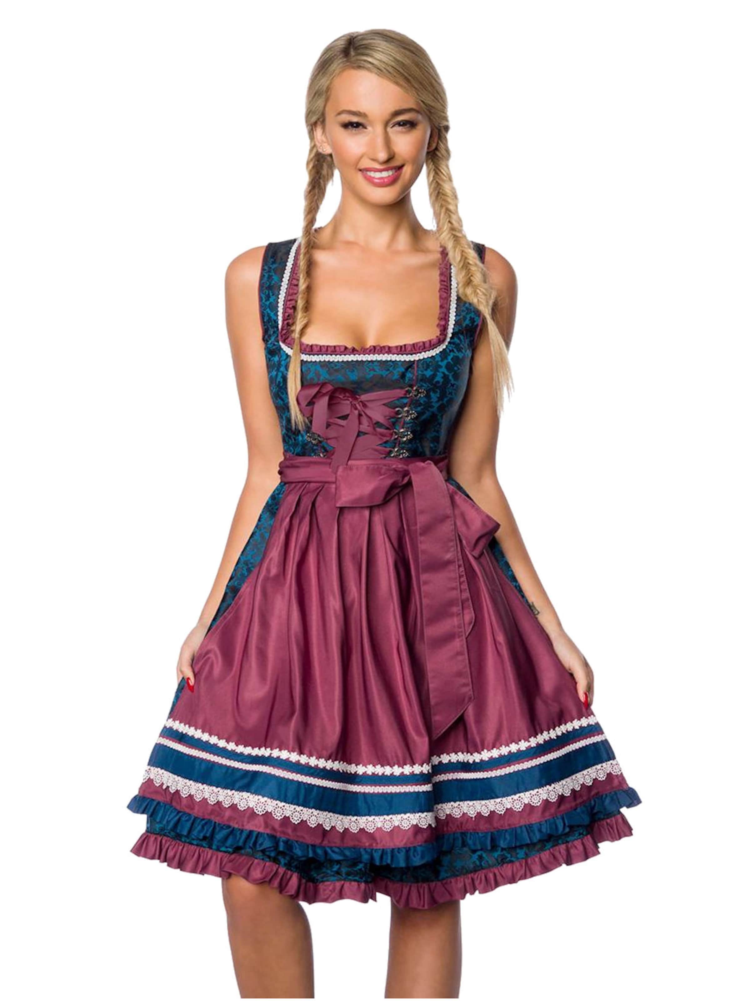 Dirndline Dirndl '2-tlg. Trachten-Set' in Blue: front