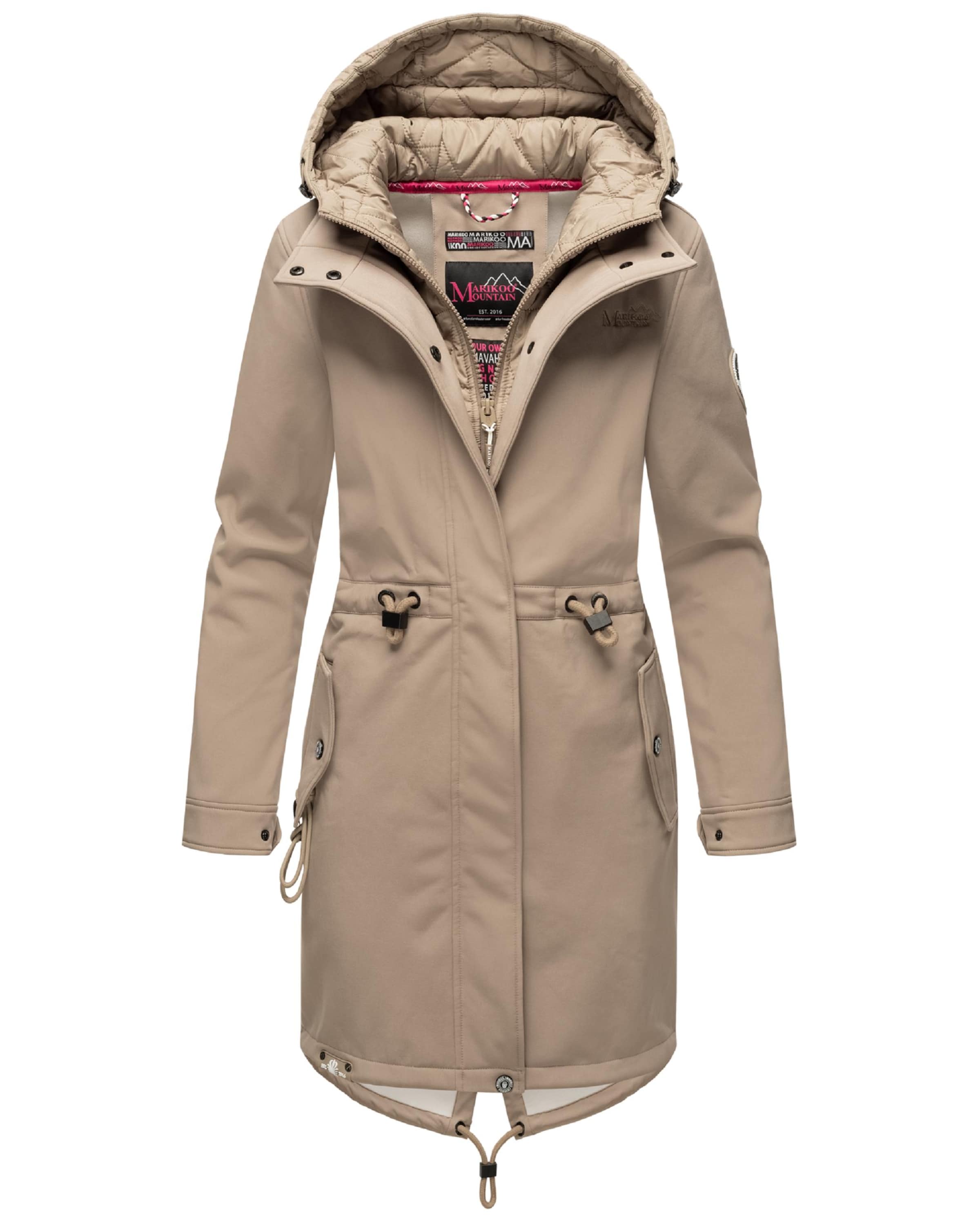 MARIKOO Raincoat in Beige: front