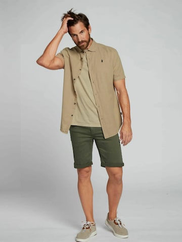 MCS Regular fit Overhemd 'Fort Worth' in Beige