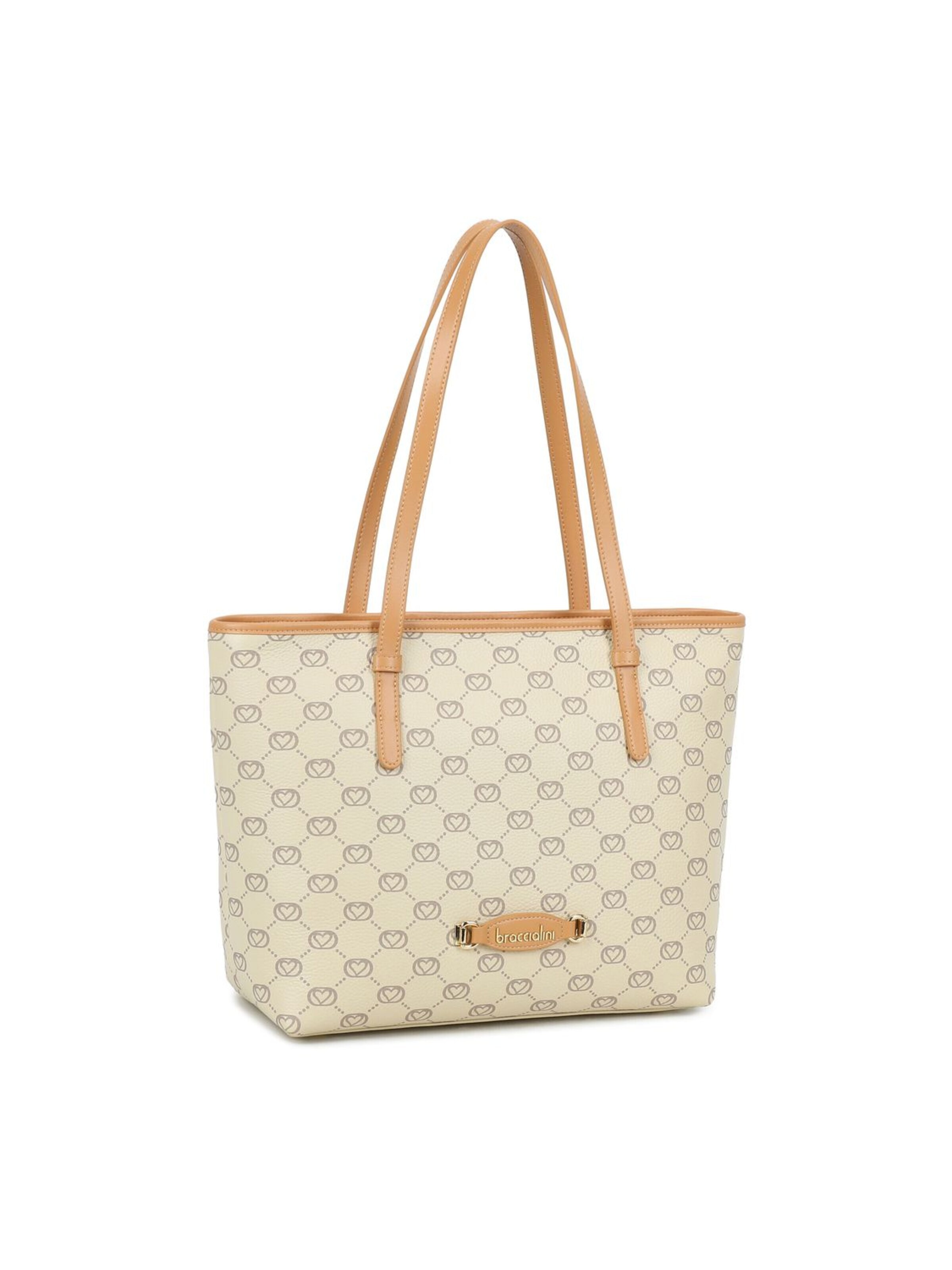 Shopper 'Monogram' di Braccialini in beige