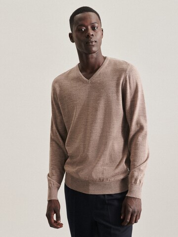 SEIDENSTICKER Pullover 'Schwarzer Rose' in Beige