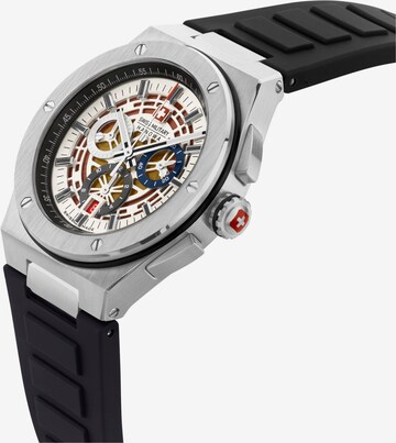 SWISS MILITARY HANOWA Analoog horloge 'Mission XFor-02' in Zilver
