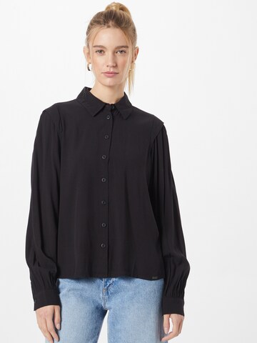 Q/S by s.Oliver Blouse in Zwart: voorkant