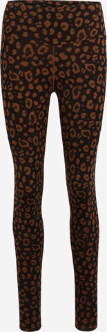 Hey Honey Skinny Sportbroek in Bruin: voorkant