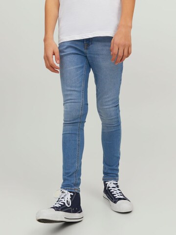 Jack & Jones Junior Skinny Kavbojke 'Liam' | modra barva: sprednja stran