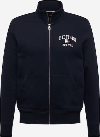 TOMMY HILFIGER Zip-Up Hoodie in Blue: front