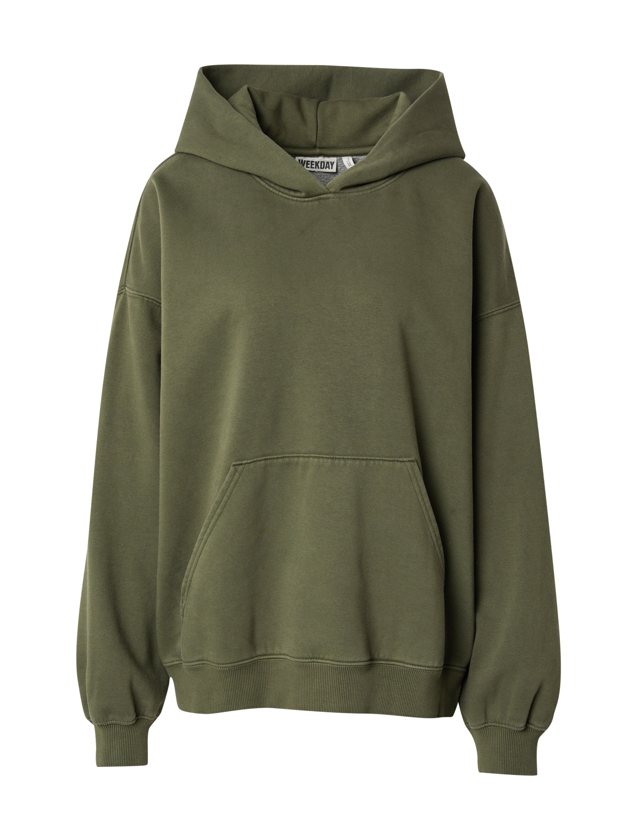 fleece sweatshirt weekday green sweatshirt