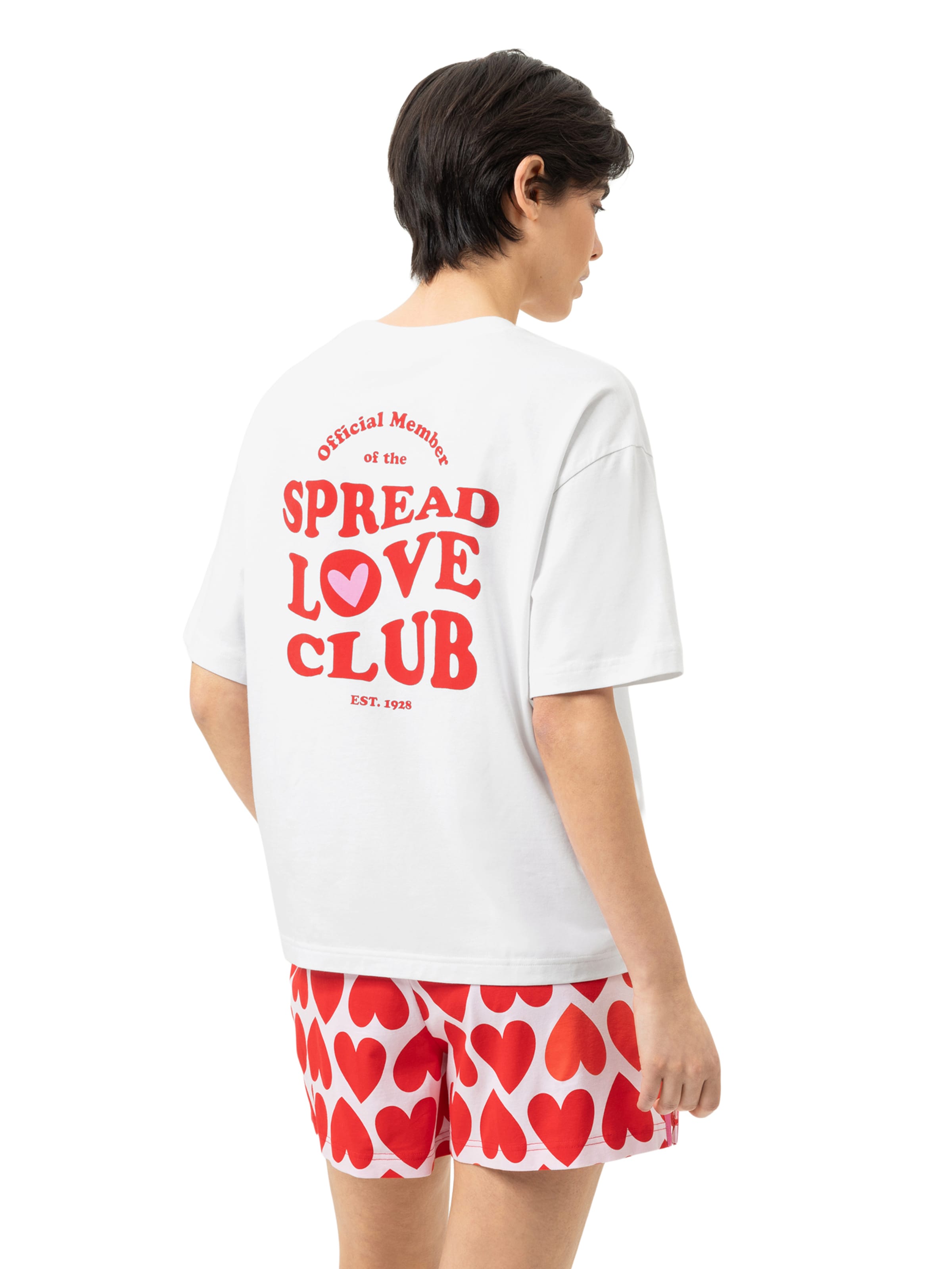 Mey Pajama shirt 'Solid Love' in White: front