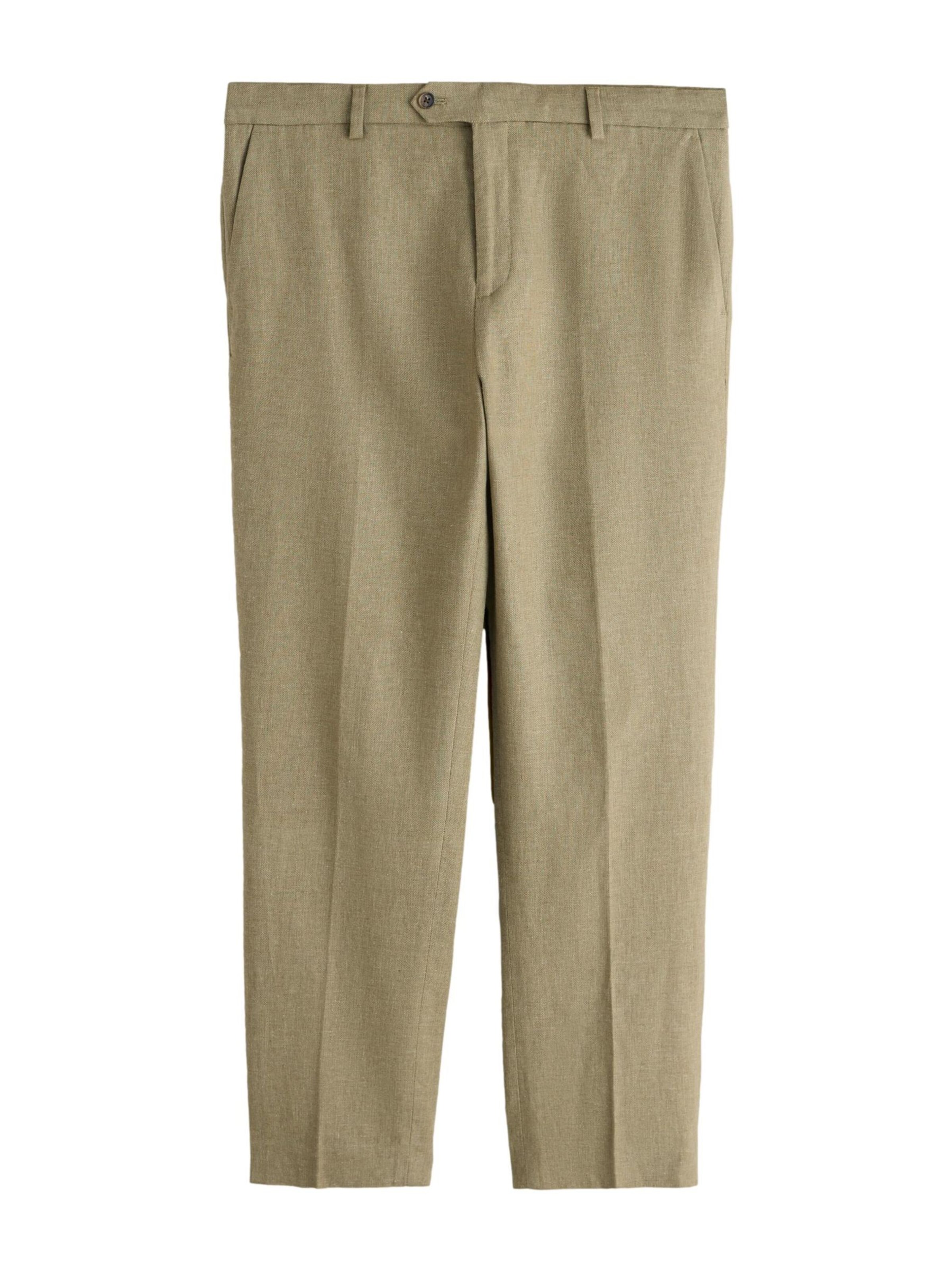 Next Trousers with creases in Khaki, Item view