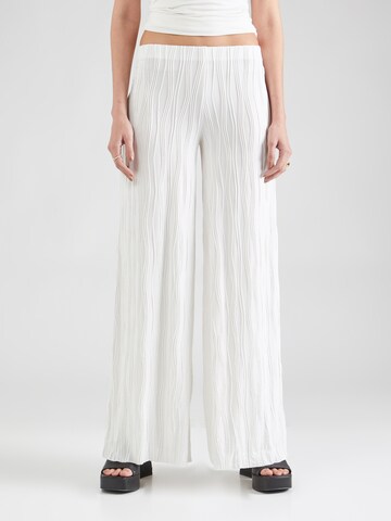 Wide Leg Pantalon 'Linn' millane en blanc : devant