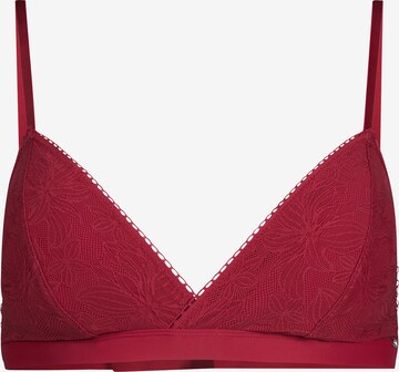 Skiny Triangle Bra in Red: front