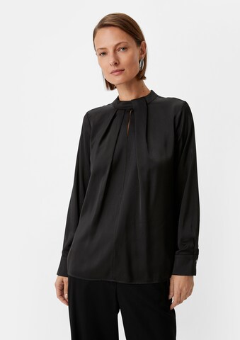 COMMA Bluse in Schwarz: Vorderseite