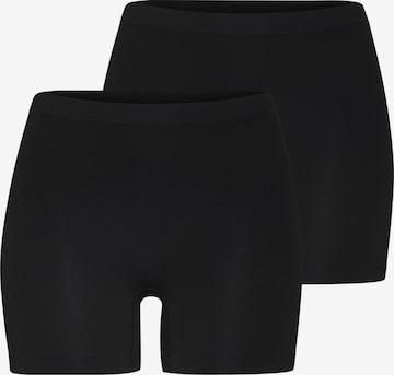 Pantaloni modelatori de la LASCANA pe negru: față