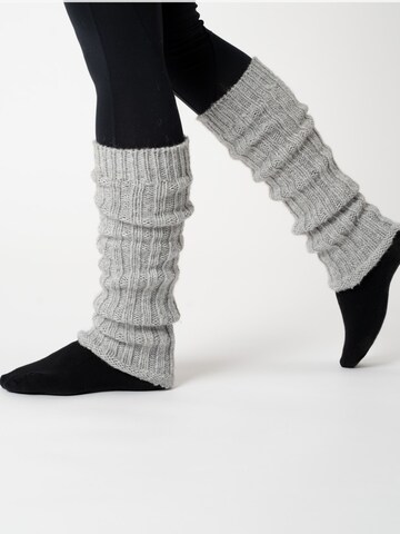HomeOfSocks Leg Warmers 'S-208' in Grey