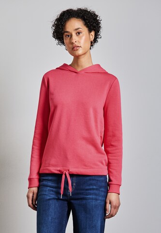 STREET ONE Sweatshirt in Pink: front