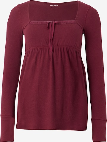HOLLISTER Shirt in Rood: voorkant