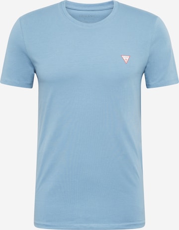 T-Shirt GUESS en bleu : devant