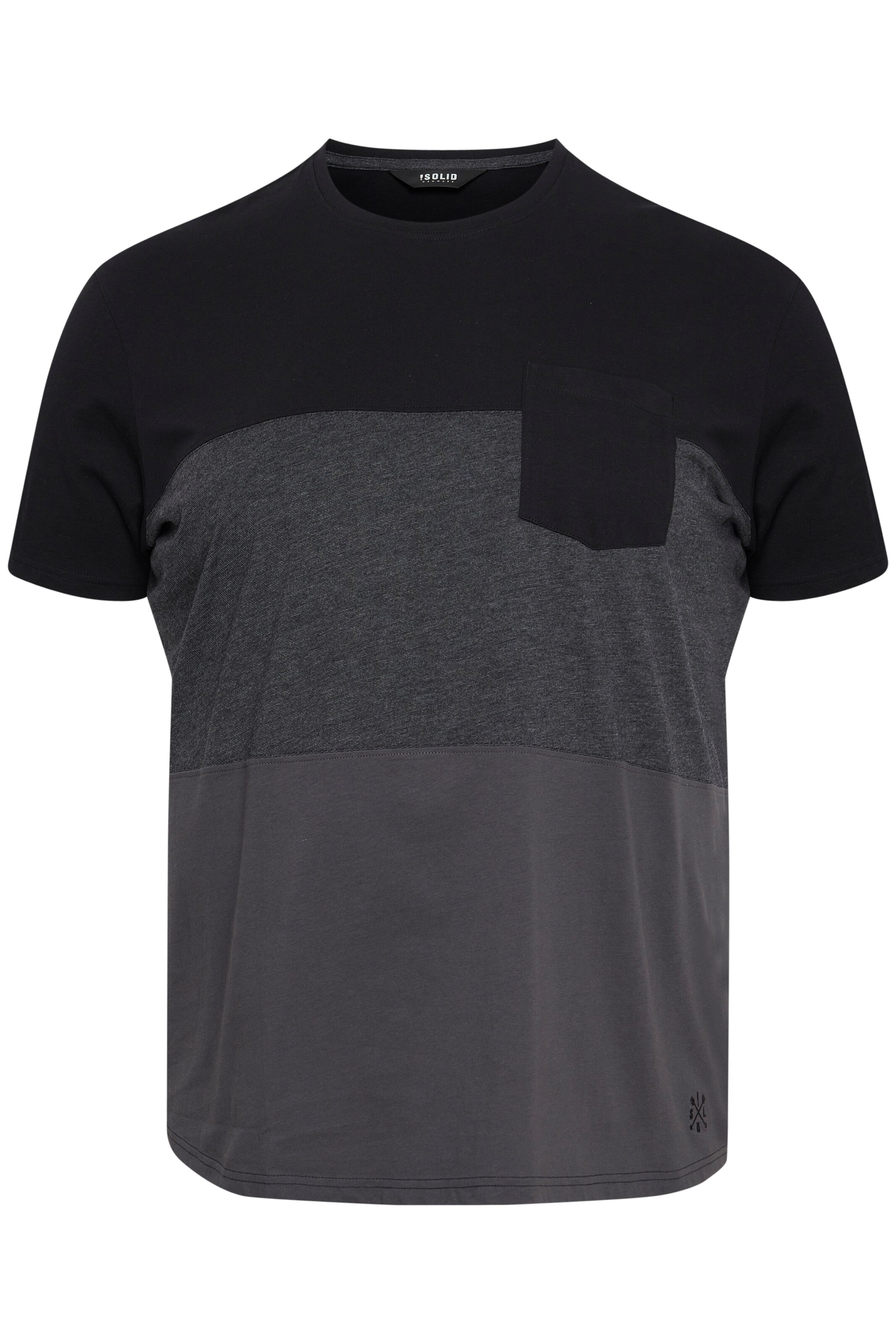 T-Shirt 'Mingo' !Solid en noir : devant