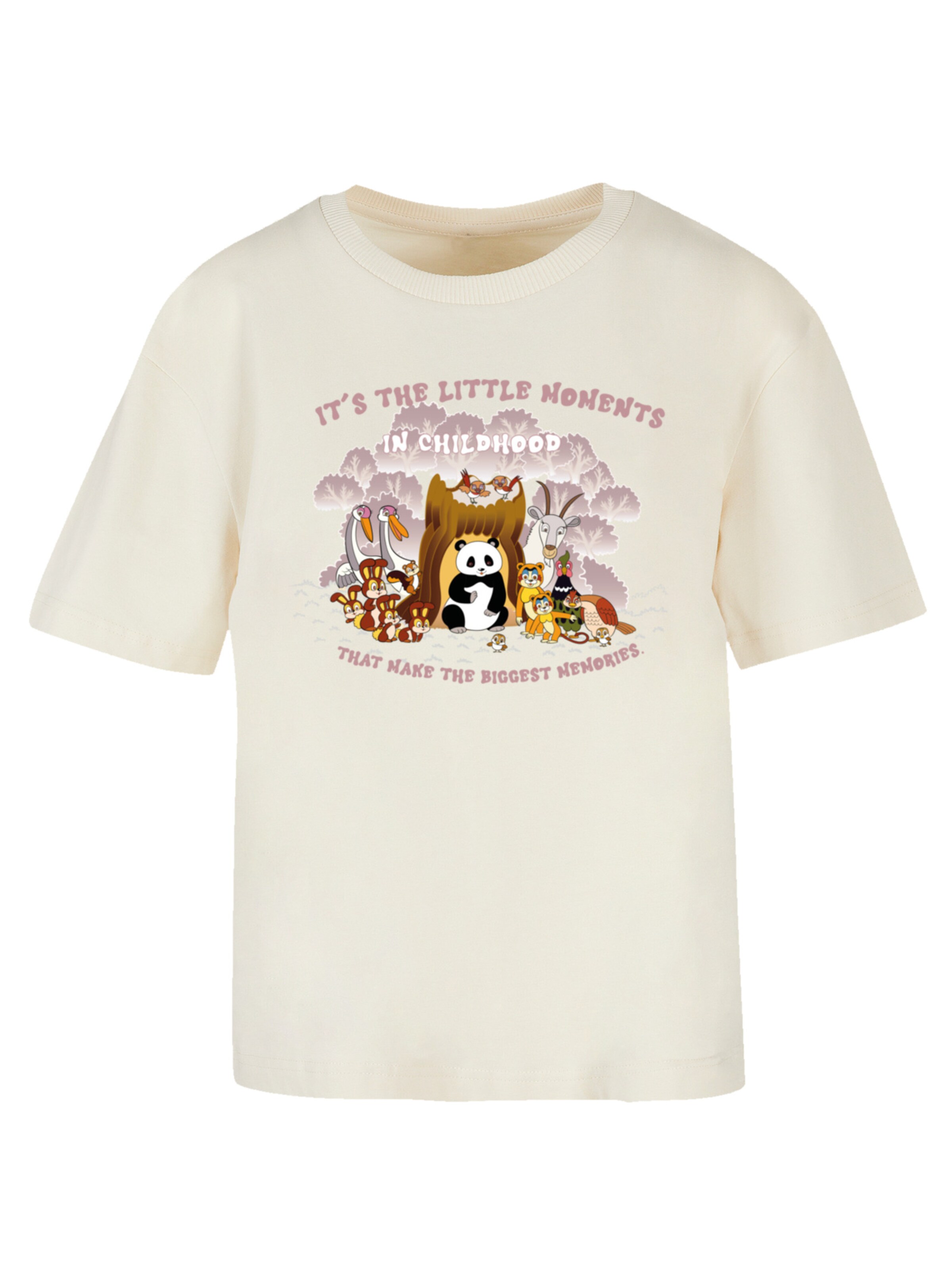 T-shirt 'Heroes of Childhood Tao Tao Childhood Memories' F4NT4STIC en beige : devant