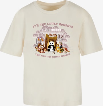 T-shirt 'Heroes of Childhood Tao Tao Childhood Memories' F4NT4STIC en beige : devant