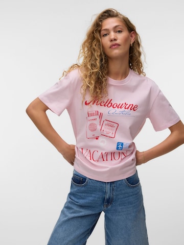 T-shirt VERO MODA en rose : devant
