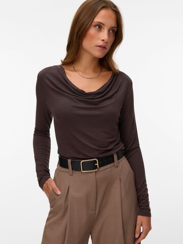 VERO MODA Shirt 'VMLibra' in Bruin: voorkant