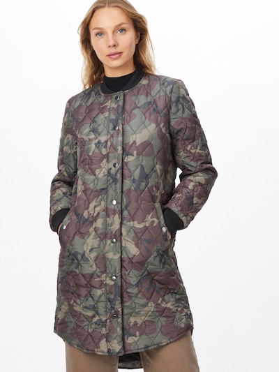 Kaffe Přechodný kabát - hnědá / khaki / olivová / černá, Model/ka