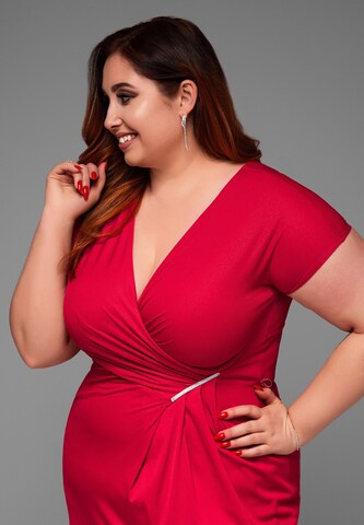 Ombre Avondjurk in Rood