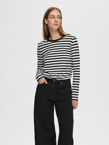 Maglietta di SELECTED FEMME in nero: frontale