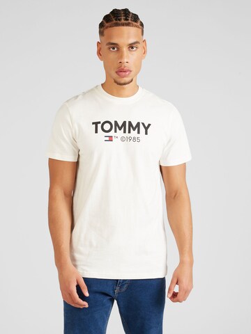Tommy Jeans Tričko 'ESSENTIAL' – bílá: přední strana