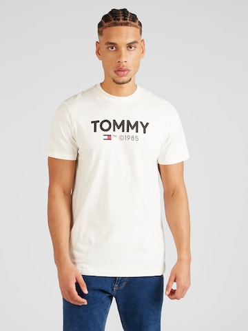 Tommy Jeans Majica 'ESSENTIAL' | bela barva: sprednja stran