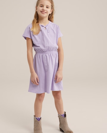 WE Fashion Obleka | vijolična barva