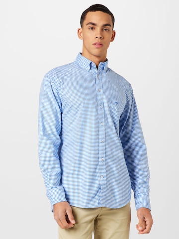 FYNCH-HATTON Regular fit Button Up Shirt in Blue: front