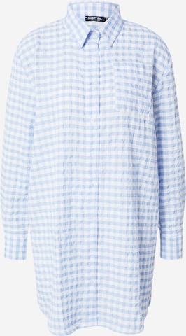 Nasty Gal Платье-рубашка 'Gingham' в Синий: спереди