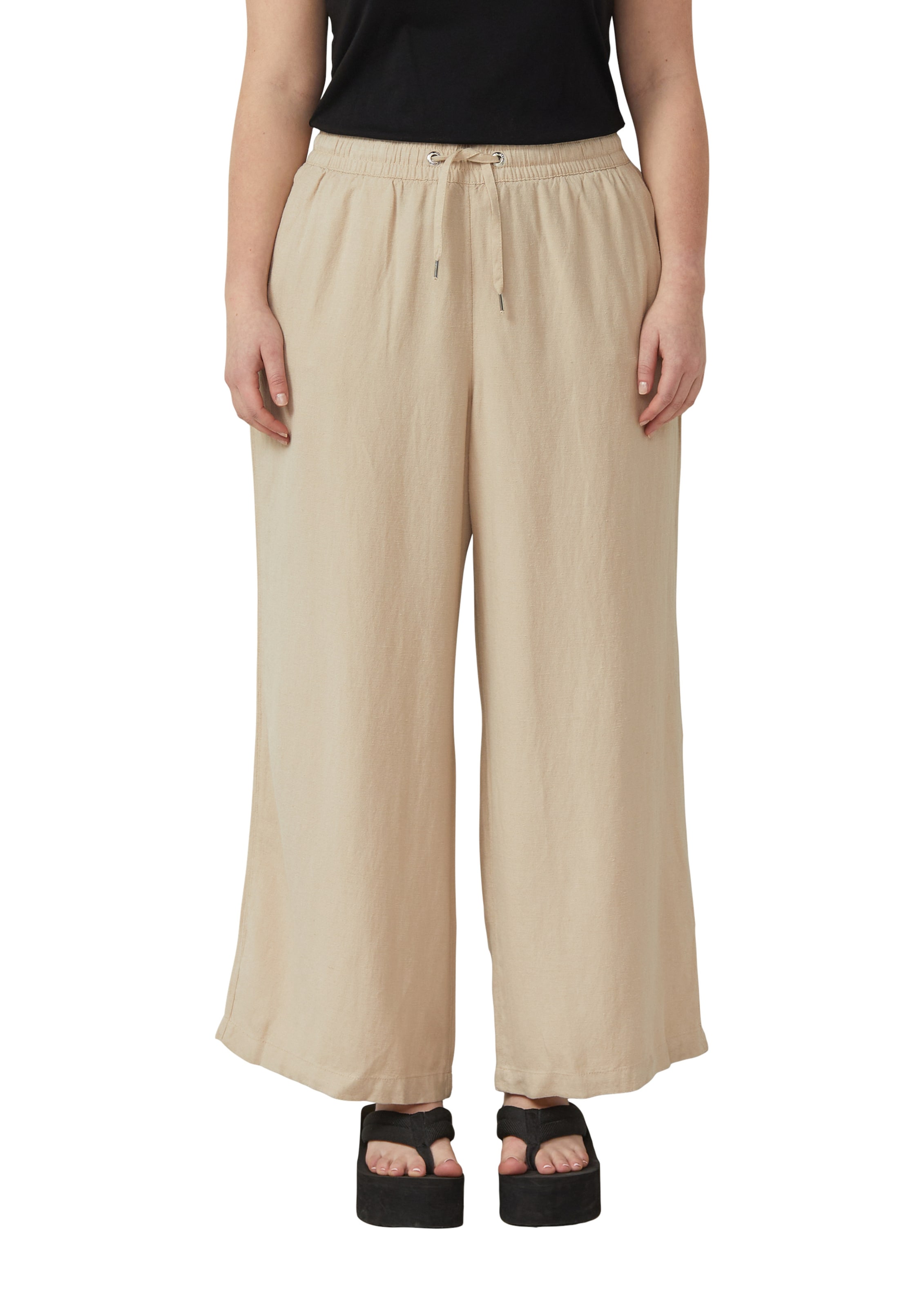 QS Regular Broek in Beige