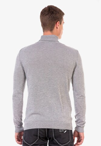 CIPO & BAXX Rollkragenpullover in Grau