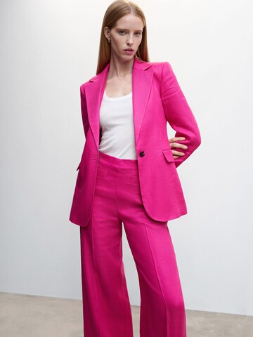 MANGO Zvonové kalhoty Kalhoty s puky 'Smart' – pink
