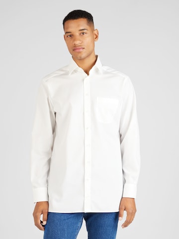 OLYMP - Ajuste regular Camisa 'Luxor' en blanco: frente