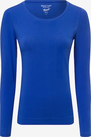 Marie Lund Langarmshirt in Blau: Vorderseite
