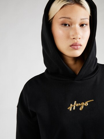 HUGO Sweatshirt 'Dephana 1' in Schwarz