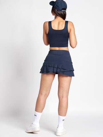 Haut de sport '2-in-1 Sport Crop Top mit Bustier' SPORTKIND en bleu