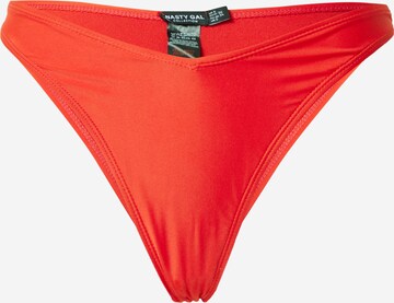 Nasty Gal Bikini Bottoms in Red: front