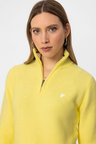 DENIM CULTURE Sweater 'DINA' in Yellow