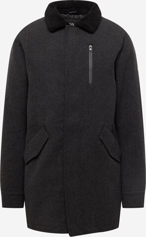 INDICODE JEANS Between-Season Jacket in Black: front