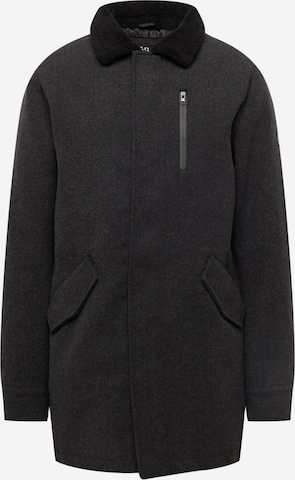 INDICODE JEANS Between-Season Jacket in Black: front