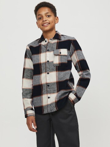 Jack & Jones Junior Regular fit Overhemd 'BLAFRI' in Zwart: voorkant