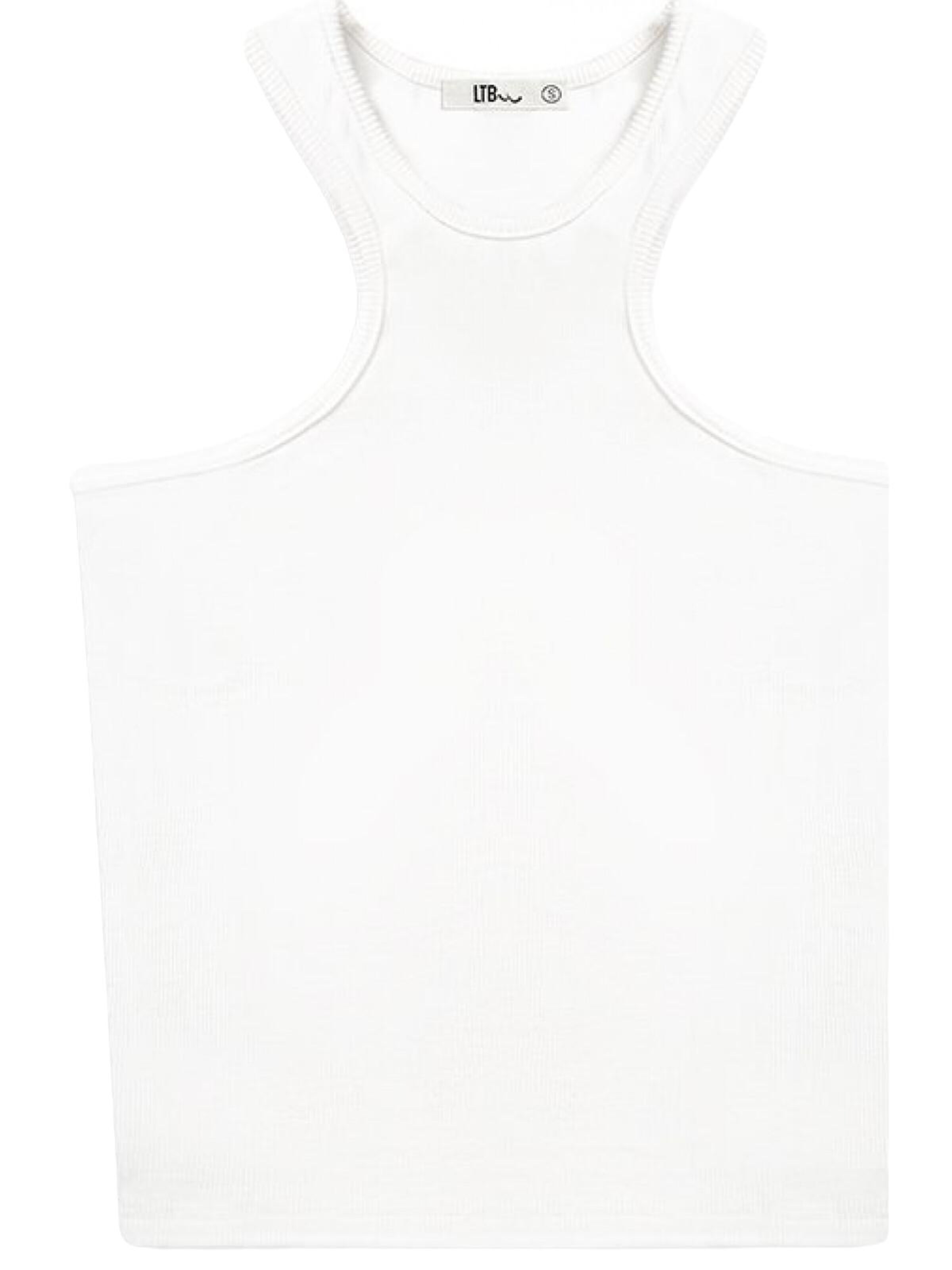 LTB Jeans Top 'Ärmelloses Tanktop von LTB Jeans für Damen' in White: front