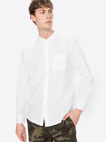 American Eagle Regular fit Overhemd in Wit: voorkant