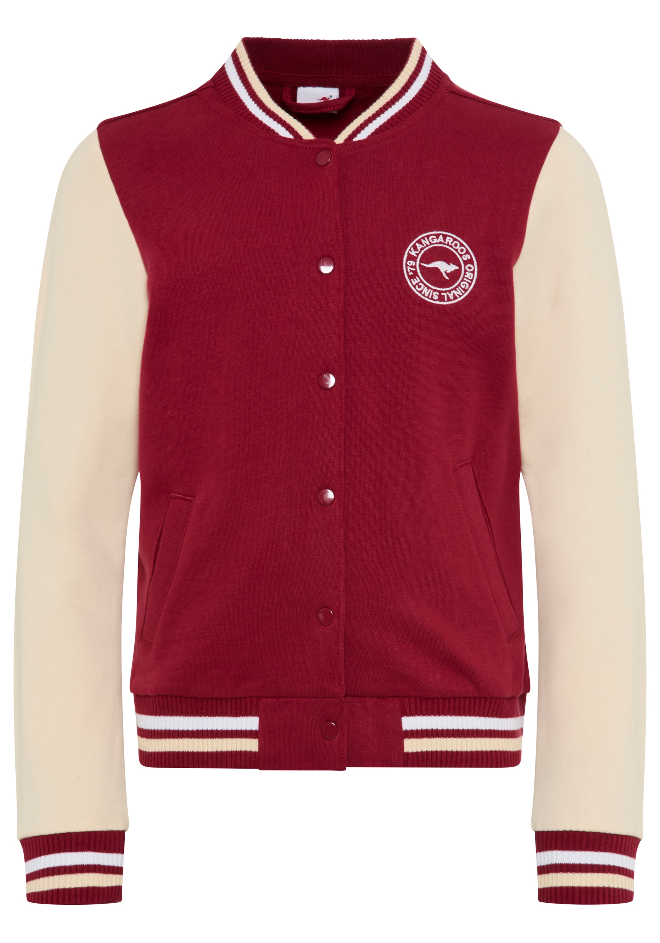 KangaROOS Zip-Up Hoodie in Red: front