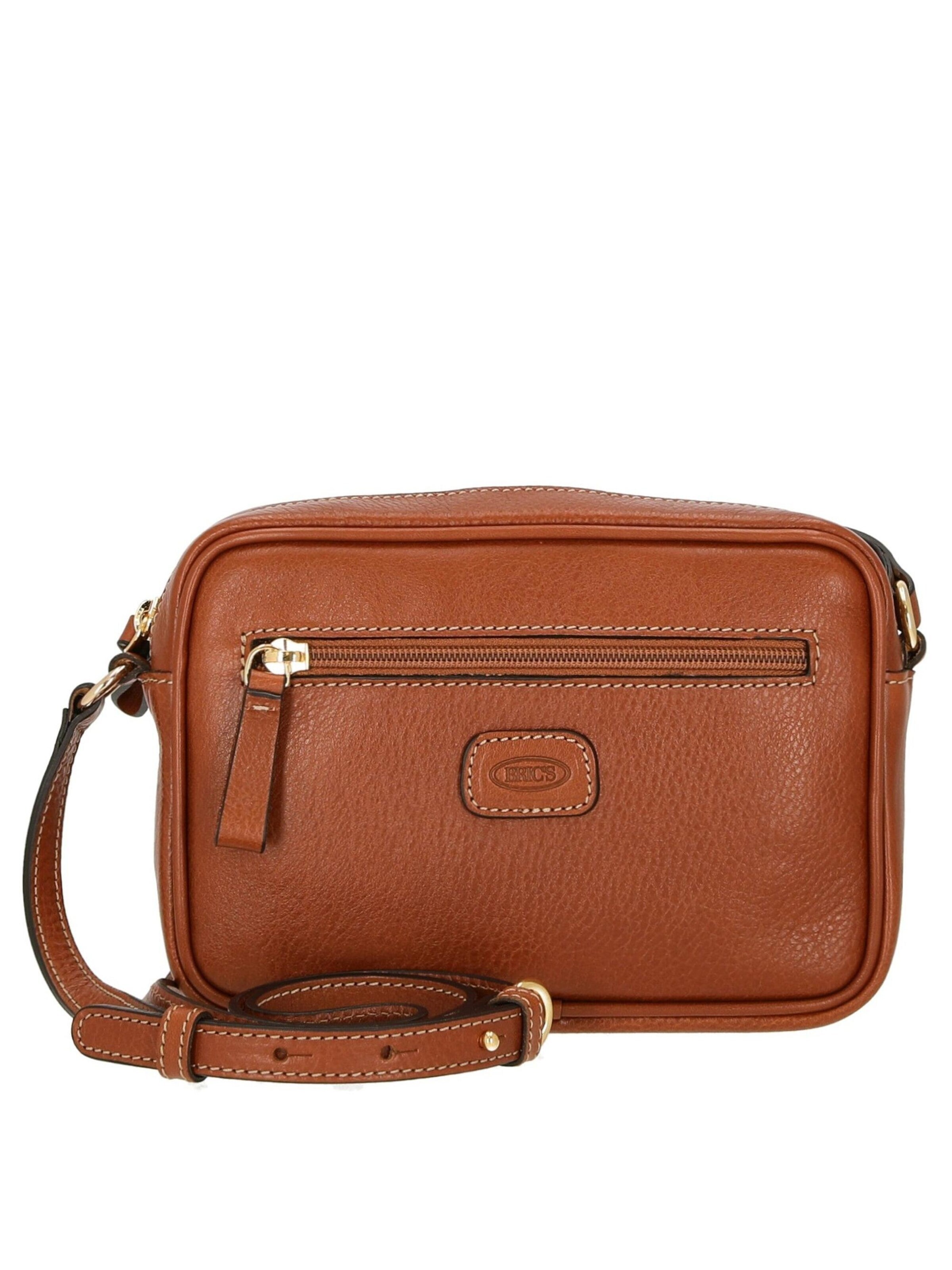 Bric's Crossbody Bag 'Pelle' in Brown: front